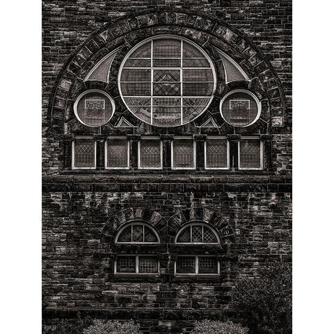 Trinity St Pauls Church No 2 Black Modern Wood Framed Art Print with Double Matting by Carson, Brian