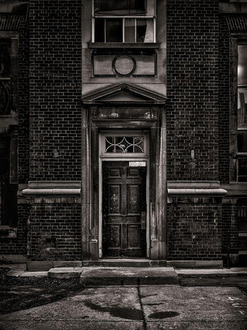 University of Toronto Fitzgerald Building No 1 Black Ornate Wood Framed Art Print with Double Matting by Carson, Brian