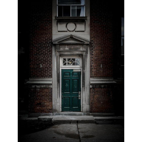 University of Toronto Fitzgerald Building No 1 Color Black Modern Wood Framed Art Print with Double Matting by Carson, Brian