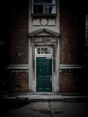 University of Toronto Fitzgerald Building No 1 Color Black Ornate Wood Framed Art Print with Double Matting by Carson, Brian