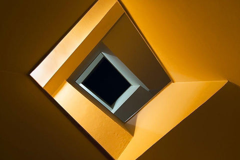 The black holle Black Ornate Wood Framed Art Print with Double Matting by Lupianez