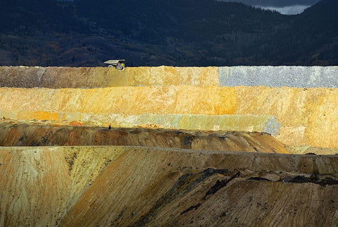 Heavy Truck Black Ornate Wood Framed Art Print with Double Matting by Gasperlin, Izidor