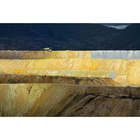 Heavy Truck Black Modern Wood Framed Art Print by Gasperlin, Izidor