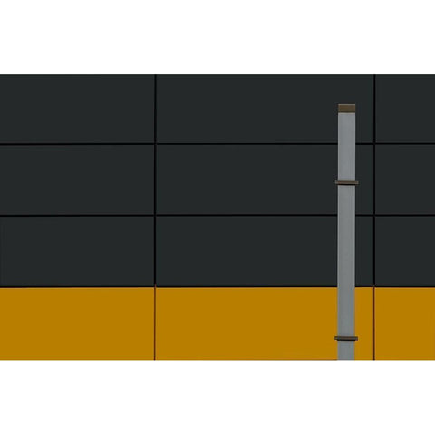 Standing Alone Black Modern Wood Framed Art Print with Double Matting by Niezen, Jan