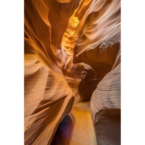 The golden passage way White Modern Wood Framed Art Print by Sink, Jeffrey