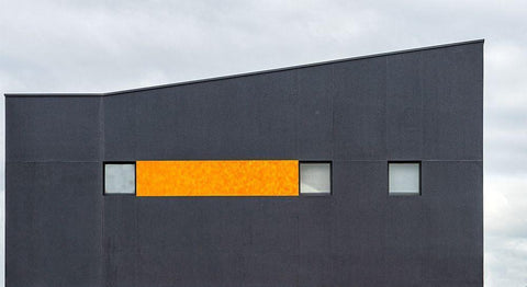 Orange Delight White Modern Wood Framed Art Print with Double Matting by Pearson, Wayne