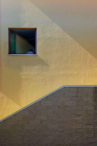 Solitudini 7 White Modern Wood Framed Art Print with Double Matting by Della Latta, Massimo