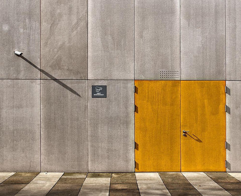 Hidden room White Modern Wood Framed Art Print with Double Matting by Buczkowski (Tomush), Tomasz