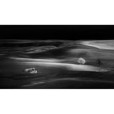 Farm Black Modern Wood Framed Art Print by Chang, Phillip