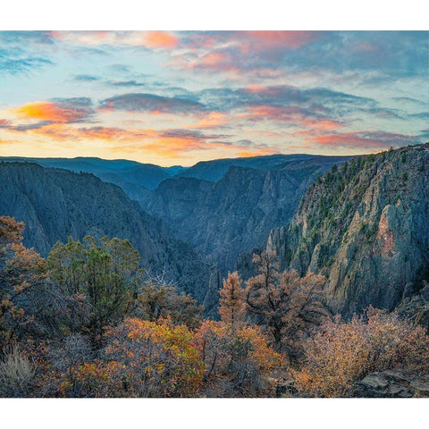 Tomichi Point-Black Canyon of the Gunnison National Park-Colorado Black Modern Wood Framed Art Print with Double Matting by Fitzharris, Tim