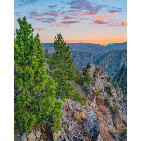 Tomichi Point-Black Canyon of the Gunnison National Park-Colorado Black Modern Wood Framed Art Print with Double Matting by Fitzharris, Tim