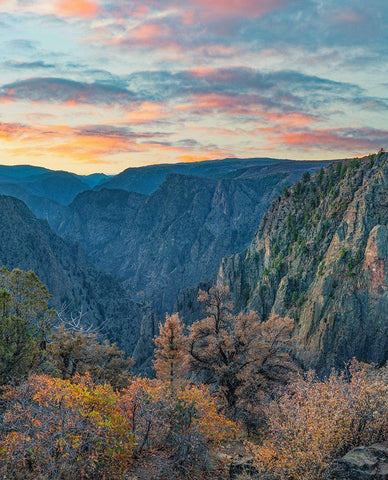 Tomichi Point-Black Canyon of the Gunnison National Park-Colorado White Modern Wood Framed Art Print with Double Matting by Fitzharris, Tim