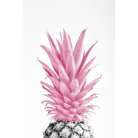 Pinapple Pink 03 White Modern Wood Framed Art Print by Artographie Studio