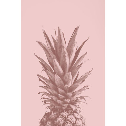 Pinapple Pink 05 White Modern Wood Framed Art Print by Artographie Studio