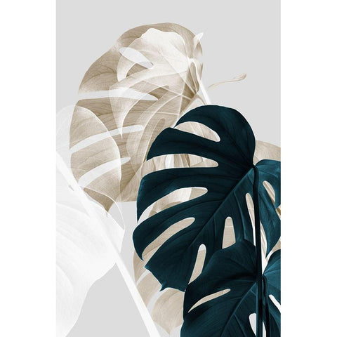 Monstera Creative 05 Black Modern Wood Framed Art Print by Artographie Studio