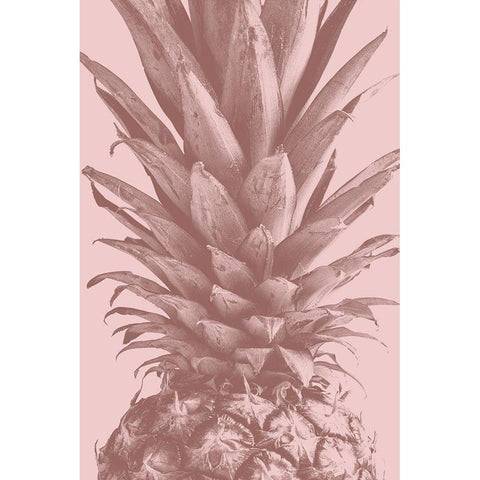 Pineapple Close Up 01 White Modern Wood Framed Art Print by Artographie Studio