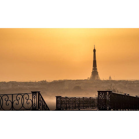 The Awakening of the Iron Lady Gold Ornate Wood Framed Art Print with Double Matting by Pacifico