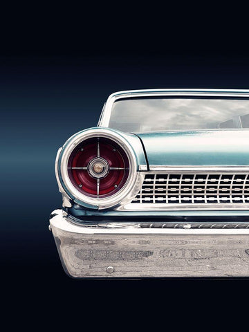 US classic car 1963 Galaxie White Modern Wood Framed Art Print with Double Matting by Gube, Beate