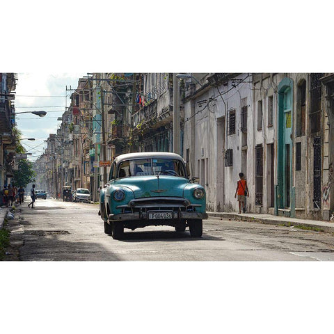 Cuba White Modern Wood Framed Art Print by Einhorn, Itzik