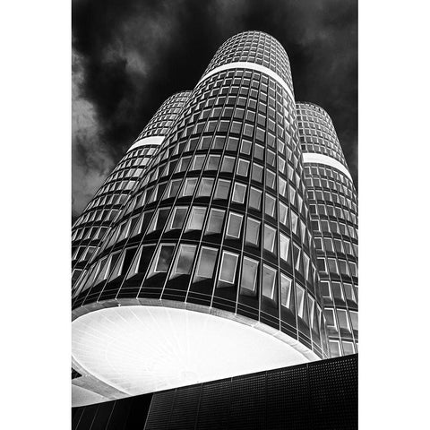 The Headquarter White Modern Wood Framed Art Print by Dauer, Andy