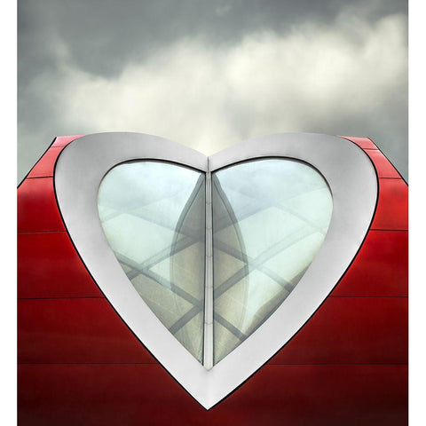 The Mirror of the Heart White Modern Wood Framed Art Print by Claes, Gilbert