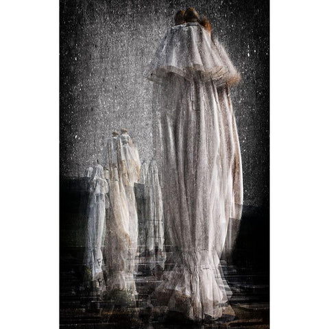 Ghosts of summer Black Modern Wood Framed Art Print with Double Matting by Corte, Raffaele