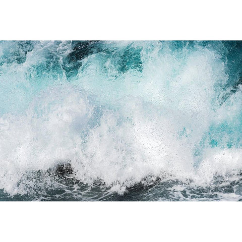 Voice of the waves White Modern Wood Framed Art Print by Matsuo, Kaiki