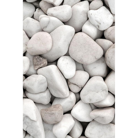 Stones 005 White Modern Wood Framed Art Print by Artographie Studio