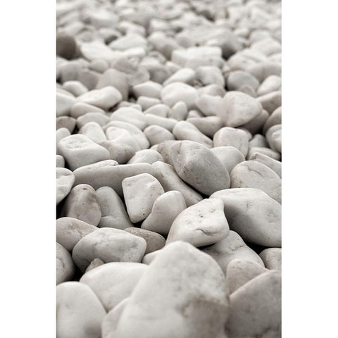 Stones 004 White Modern Wood Framed Art Print by Artographie Studio