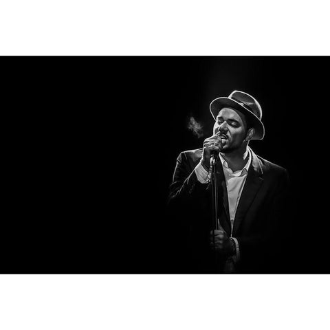 Ben lOncle Soul White Modern Wood Framed Art Print by Christophe