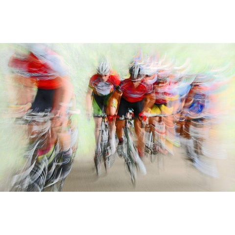 Ultimo giro  2 Black Modern Wood Framed Art Print with Double Matting by Urlings, Lou