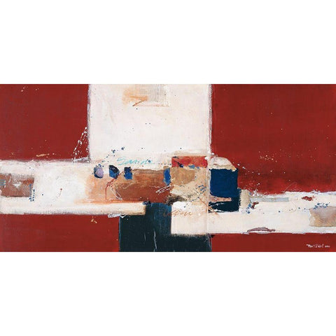 Abstrakt IV White Modern Wood Framed Art Print by van der Werf, Ron