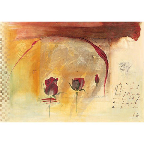 Corazon III White Modern Wood Framed Art Print by Leys, Gemma