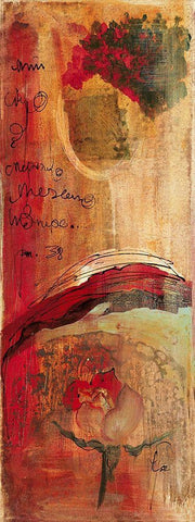 Hemos perdido White Modern Wood Framed Art Print with Double Matting by Leys, Gemma