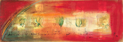 Libertad White Modern Wood Framed Art Print with Double Matting by Leys, Gemma