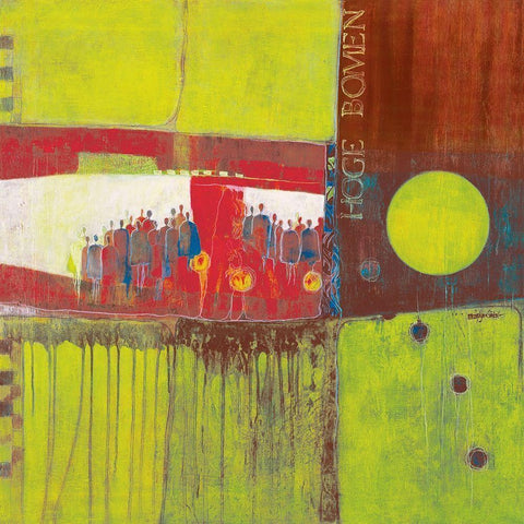 Congregation Gold Ornate Wood Framed Art Print with Double Matting by van Ginkel, Marjolijn