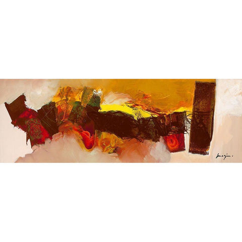 Terre brulee White Modern Wood Framed Art Print by Magis, Pascal