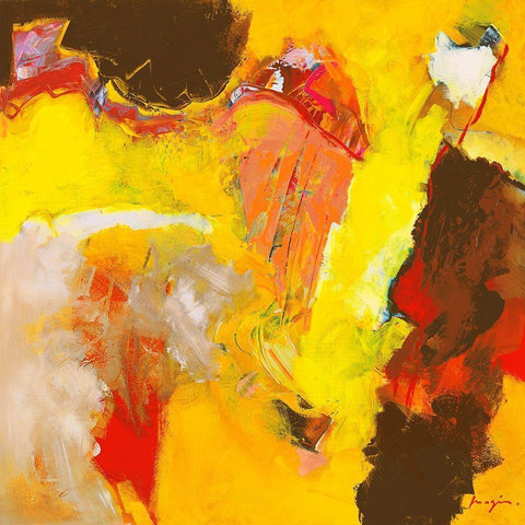 Diptyque I Black Modern Wood Framed Art Print with Double Matting by Magis, Pascal