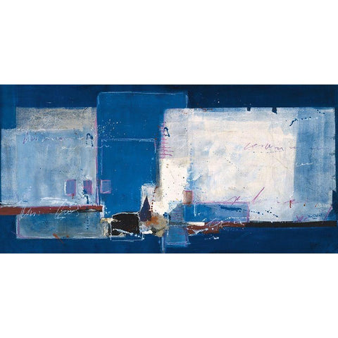 Abstrakt X White Modern Wood Framed Art Print by van der Werf, Ron