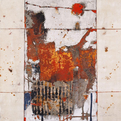 Arsenal I Black Ornate Wood Framed Art Print with Double Matting by Planker, Karin