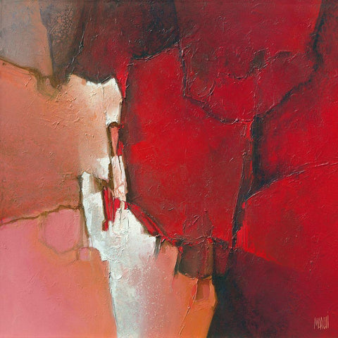 Violence 617 Black Ornate Wood Framed Art Print with Double Matting by Marchi