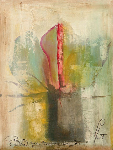 Me oigas I Black Ornate Wood Framed Art Print with Double Matting by Leys, Gemma