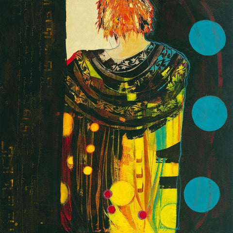 Zij White Modern Wood Framed Art Print with Double Matting by van Ginkel, Marjolijn