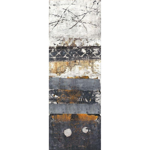 Spurensuche I Black Modern Wood Framed Art Print with Double Matting by Planker, Karin