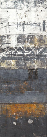 Spurensuche II Black Ornate Wood Framed Art Print with Double Matting by Planker, Karin