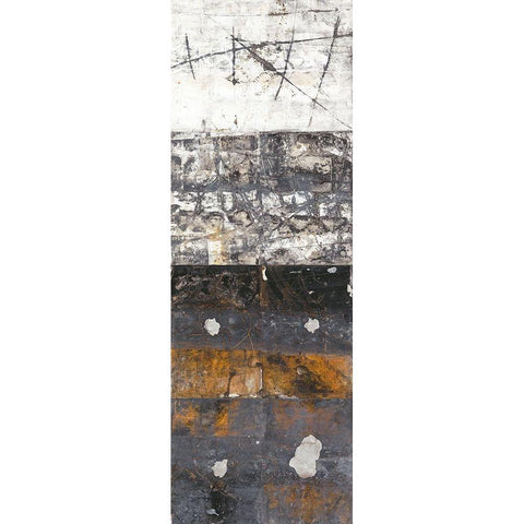 Spurensuche III White Modern Wood Framed Art Print by Planker, Karin