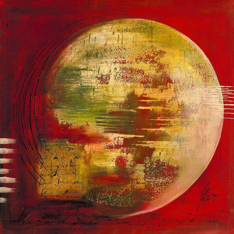 Abeja blanca Gold Ornate Wood Framed Art Print with Double Matting by Leys, Gemma