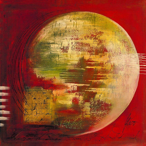 Abeja blanca White Modern Wood Framed Art Print with Double Matting by Leys, Gemma