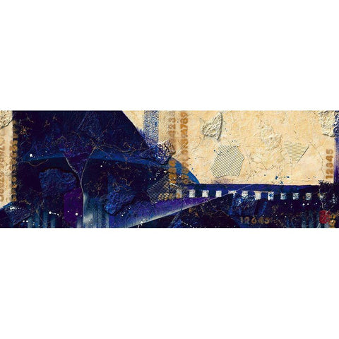 Zt.071105 (bleu) White Modern Wood Framed Art Print by Nomden, Dinie