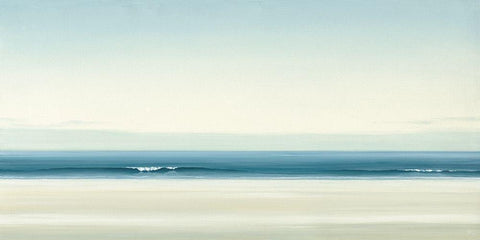 The whispering Sea Black Ornate Wood Framed Art Print with Double Matting by Reader, Dawn